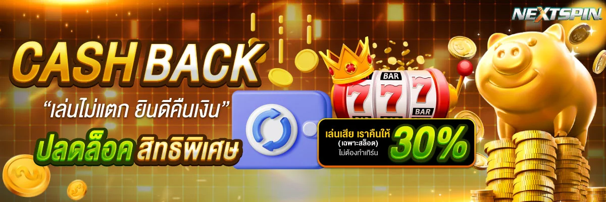 แบนเนอร์ระบบฝากถอนออโต้ 24 ชั่วโมงของ NEXTSPIN เว็บตรง
